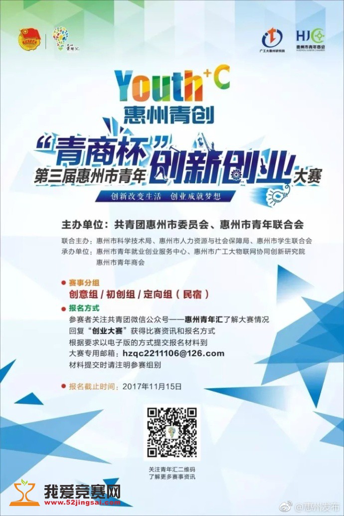 青商杯第三届惠州市青年创新创业大赛- 